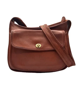 Bolso Bandolera Coach 9980 Taft De Colección Hecho en EE. UU. Marrón Tostado Británico Un Hombro - Imagen 1 de 10