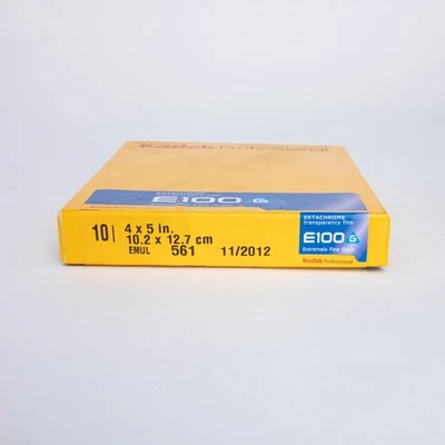 Kodak E100G Ektachrome Film 4x5 10 sheets expired 2012 - Image 1 of 2