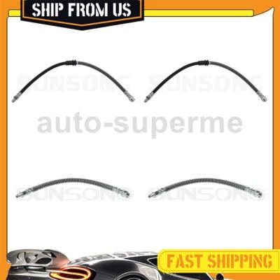 Para Mercedes-Benz GLK250 2014 2015 2,1 L 4x línea de manguera de freno Sunsong delantera trasera Foto 1 de 4