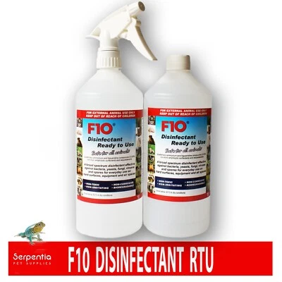 F10 Disinfectant Ready To Use Sprays & Refills | Safe For All Animals | 1000ml