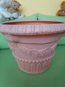Blumentopf für draussen - terracottafarben - Kunststoff - 42 cm Durchmesser - Bild 1 von 10