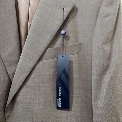 Nuevo Blazer Joseph Abboud Para Hombre Tostado Hecho en EE. UU. 100% Lana Precio de venta sugerido por el fabricante $795 Talla 40L Foto 1 de 4