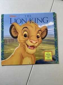 Calendario Re Leone 1995 firmato da Tony Bancroft & Michael Surrey Animators (DFC) - Foto 1 di 6