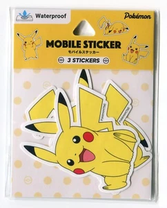 Gourmandies Pokemon Three 3 Mobile Stickers Pikachu POKE-840A SEALED / NEW - Picture 1 of 2