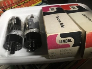 Pair Lindal U.S.A. 12DQ6 nos new in box Guaranteed Tubes Pair - Picture 1 of 4