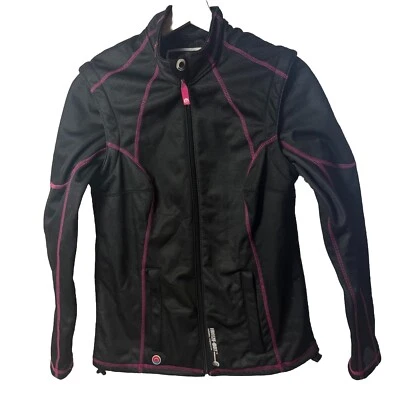 Chaqueta de Protección Térmica Freeze Out Mujer Mediana Negra Rosa Moto Exterior Foto 1 de 4