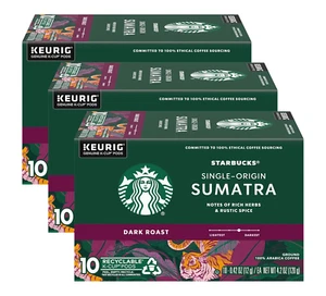 Single-Origin Sumatra Dark Roast K-Cup Pods - 100% Arabica Coffee - Picture 1 of 12