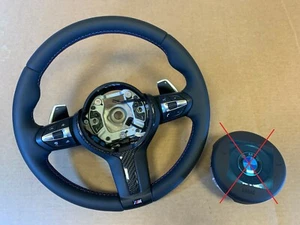 BMW F15 F16 F25 F26 F39 F45 F48 USA M Steering Wheel PADDLE HEAT VIBRO ACC CARBO - Picture 1 of 12