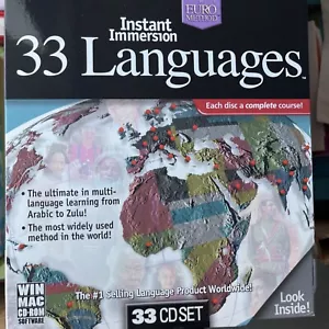 The Euro Method Instant Immersion 33 Languages (33 CD Set) Deluxe Edition - Picture 1 of 2