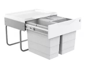 Hailo Abfallsammler 3644-73 Raumspar-Tandem Einbau Mülleimer Küchen Abfalleimer - Bild 1 von 10