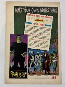 1963 Aurora ad page ~ Make Your Own Monsters ~ FRANKENSTEIN, MUMMY, DRACULA... - Picture 1 of 1
