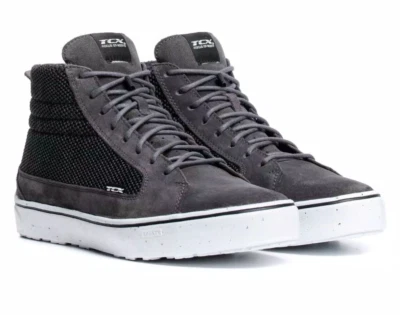 SCARPE moto TCX STREET 3 AIR GRIGIO TG 46 GREY SHOES URBAN SPORT NAKED TOURING - Immagine 1 di 4