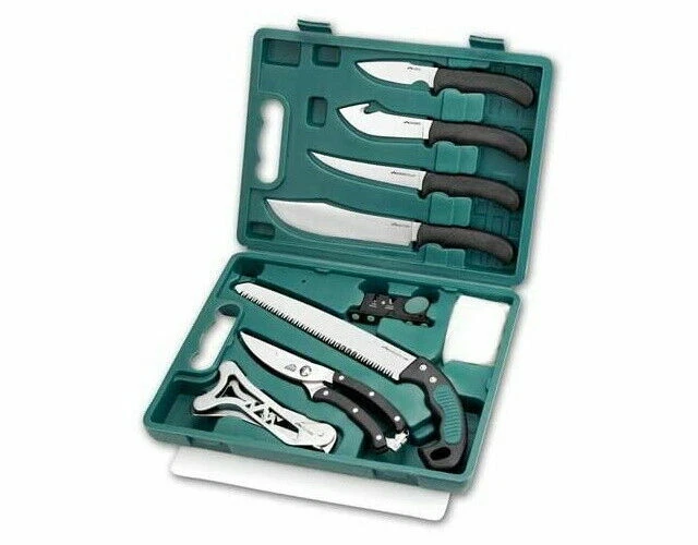 Outdoor Edge GP-11 Game Processing Set - Black/Green/Silver