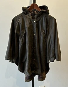 RARE Barbour Vintage Cape Olive Waxed Cotton US 4/UK 8 EUC Circa 2012 - Picture 1 of 14