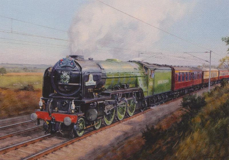 Tornado 60163 A1 Steam Engine Railway Locomotive Train Fathers Day Birthday Card - Image 1 of 1