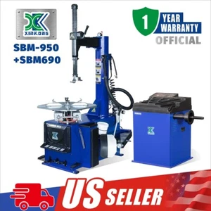 XK 950 690 Tire Changer Wheel Balancer Machine Combo Rim Clamp 24" Repair Tool - Picture 1 of 24