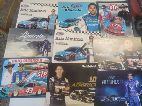 Nascar Aric Almirola Lot of 9 Post/Hero Cards Cover