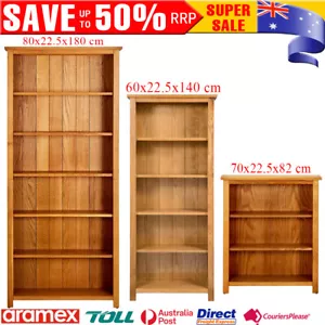 3/5/6 Tiers Oak Bookcase DVD Rack Book Shelf Cabinet Display Unit book shelves - Picture 1 of 19