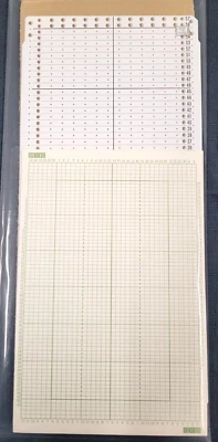SILVER REED PC21 KNITMASTER KNITTING MACHINE PARTS P9 SK155 BLANK 12ST 9MM PUNCH CARDS