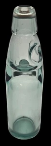 Vintage Codd Neck Green Glass Soda Bottle with Marble - Picture 1 of 5