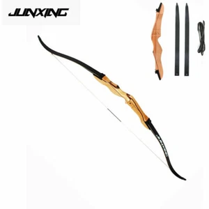 68 Zoll 18-32 Pfund Holzschleife lange Schleife Tradition Recurve Bogen Bogenschießen Jagd Schießen - Bild 1 von 6