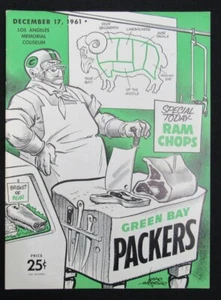 December 17, 1961 Green Bay Packers vs. LA Rams Football Game Program 195501 - Picture 1 of 4