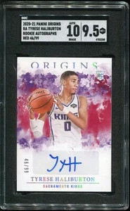 Tyrese Haliburton 2020 Panini Origins Rookie Auto /99 SGC 10/9.5 Kings Pacers RC - Picture 1 of 2