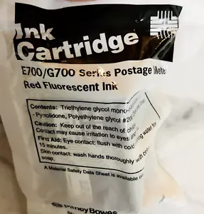 Genuine OEM Pitney Bowes E700/G700 RED Postage Meter Ink Cartridge (Sealed) - Picture 1 of 3