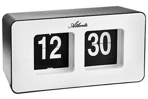 Reloj De Pared Retro ATLANTA Reloj De Mesa AutoFlip Negro 4464/0 - Foto 1 di 1