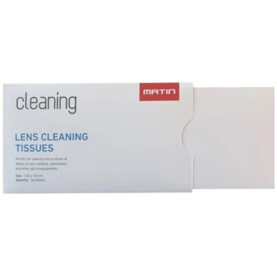 Matin (50 Sheets) Lens Cleaning Tissues Papers Optical Glass Wipes Cleaner - Image 1 of 2