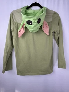 Baby Yoda Sweatshirt Star Wars Green sz 10/12 - Picture 1 of 4