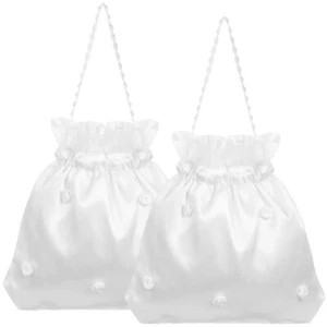 Bridal Cloth Bags Drawstring Party Purses for Women Travel Baby - Picture 1 of 12