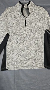 Beverly Hills Polo Club Pullover Sweatshirt Men’s SZ Large Fox Gray/Black Fleece - Picture 1 of 7