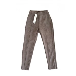 Chenn Chenn Mujer Ultra Gamuza Tiro Alto Gris Leggings Tobillo Cremallera Talla M Nuevo con Etiquetas - Imagen 1 de 8