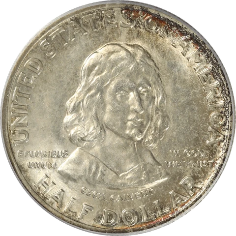 1934 Maryland Commemorative Half Dollar 50c, PCGS MS 65 CAC - Nice Original Ton Cover