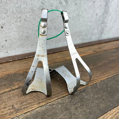 Juego de pares medianos de metal con pinzas de pedal especializadas vintage años 80 Eroica Rust Foto 1 de 4