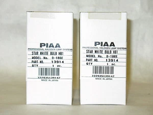 (2x) 9004 PIAA 3800K Star White Light Bulbs 65/45W=110/85W HB1 Twin Pack - Picture 1 of 4
