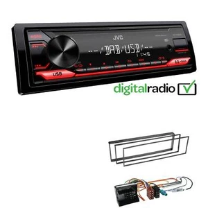 JVC KD-X182DB MP3 DAB+ USB 1-DIN Autoradio für Citroen C3 + Pluriel - Bild 1 von 5