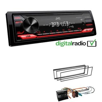 JVC KD-X182DB MP3 DAB+ USB 1-DIN Autoradio für Citroen C3 + Pluriel - Bild 1 von 4