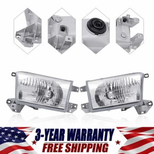 Fits Toyota 4Runner 1996-2002 Headlights Headlamps Projector White Housing Pair - Picture 1 of 18