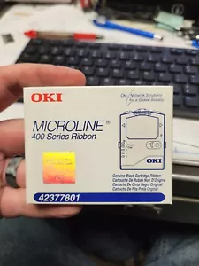 GENUINE OKI Microline 400 Series Ribbon 42377801 NEW Black Ribbon- **Brand New** - Picture 1 of 4