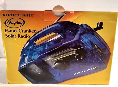 SHARPER IMAGE Hand-Cranked Solar Radio A.M/F.M Emergency Supplies.! - Image 1 of 4
