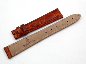 Watch Band Wyler Vetta Marrone 15/12 Chiusura Ardiglione Vintage Ottima Qualità - Imagen 1 de 4