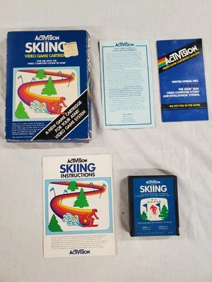 Skiing for Atari 2600 ( Activision, 1980) Complete in Box CIB Tested  (B) - Image 1 of 4
