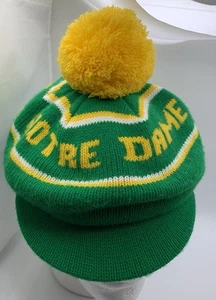 De Colección Notre Dame Gorro Boina Pom Tam Sombrero Lucha Irlandés Cabbie Invierno Gorra EE. UU. - Imagen 1 de 11