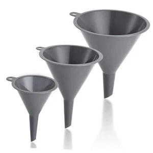 Plastic Kitchen Funnel Set of 3, Durable Round Food Grade Cooking Funnels for - Picture 1 of 7