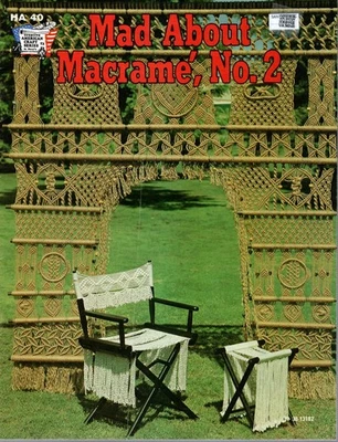 MAD ABOUT MACRAME No. 2 HA-40 Wall Hangings Macrame' Pattern Leaflet - Image 1 of 3
