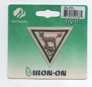 Brownie GS, Animals, Try-Its Patch, (1999+), Mint on Card! - Picture 1 of 2