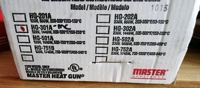 Master Heat Gun - HG-301A Brand New Box Is Sealed  - Image 1 of 2