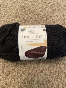 Lion Brand Hue + Me Werewolf Black Gray Bulky Yarn 137 Yards - Picture 1 of 3